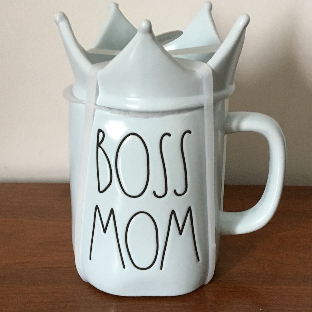 ✨Rae Dunn⚡️LAST ONE⚡️Pale Blue 🌺 BOSS MOM 🌺